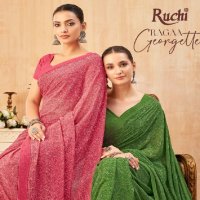 RUCHI RAGAA GEORGETTE VOL 13 FANCY FLOWER PRINTED SAREE COLLECTION