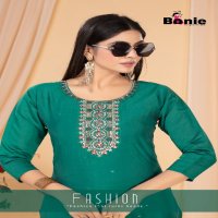 Bonie Kashish Vol-2 Wholesale Roman Silk Straight Cut Long Kurtis