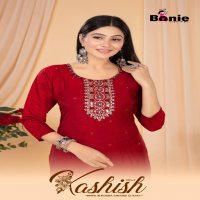 Bonie Kashish Vol-2 Wholesale Roman Silk Straight Cut Long Kurtis