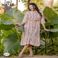 mittoo presents belt vol 18 rayon readymade western kurtis supplier