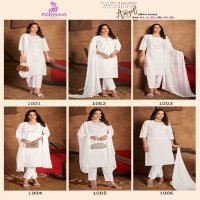 poonam designer present white angel readymade cotton chikan work salwar suits