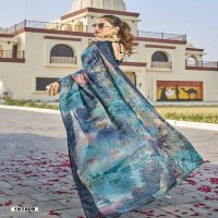 vallabhi prints present saami abstract print georgette daily wear casual saree