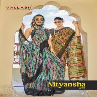 Vallabhi Nityansha Vol-2 Wholesale Abstract Print Georgette Fabrics Sarees