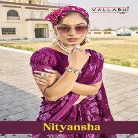 Vallabhi Nityansha Vol-1 Wholesale Abstract Print Georgette Fabrics Sarees