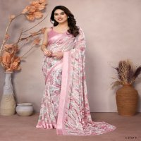 S Plus Kanak Wholesale Bright Moss Satin Ethnic Sarees