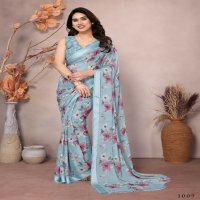 S Plus Kanak Wholesale Bright Moss Satin Ethnic Sarees