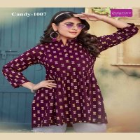 Rangmaya Candy Vol-10 Wholesale Reyon Print Short Tops