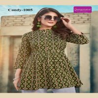 Rangmaya Candy Vol-10 Wholesale Reyon Print Short Tops