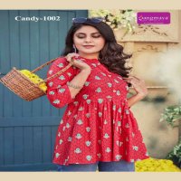 Rangmaya Candy Vol-10 Wholesale Reyon Print Short Tops