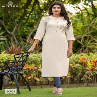 mittoo presents exotica vol 1 rayon readymade casual long kurtis supplier