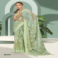 Vallabhi Ankolika Wholesale Floral Print With Swaroski Work Sarees