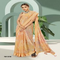 Vallabhi Ankolika Wholesale Floral Print With Swaroski Work Sarees