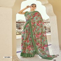 Vallabhi Nityansha Vol-4 Wholesale Abstract Print Georgette Fabrics Sarees