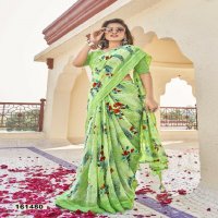 Vallabhi Nityansha Vol-3 Wholesale Abstract Print Georgette Fabrics Sarees