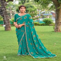 Stavan Bandhan Wholesale Pure Georgette With Embroidery Ethnic Sarees