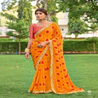 Stavan Bandhan Wholesale Pure Georgette With Embroidery Ethnic Sarees