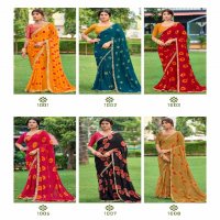 Stavan Bandhan Wholesale Pure Georgette With Embroidery Ethnic Sarees