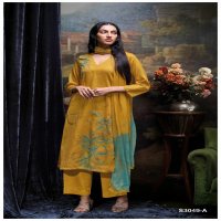 Ganga Lwin S3049 Wholesale Cotton Satin Printed Salwar Kameez