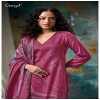 Ganga Soe S3045 Wholesale Cotton Satin With Handwork Salwar Suits