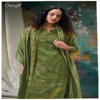 Ganga Soe S3045 Wholesale Cotton Satin With Handwork Salwar Suits