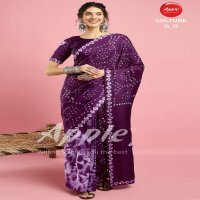 Apple Culture G Wholesale French Crepe Ethnic Indian Sarees