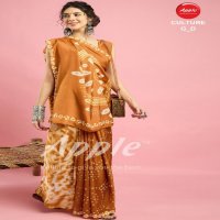 Apple Culture G Wholesale French Crepe Ethnic Indian Sarees