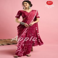 Apple Culture G Wholesale French Crepe Ethnic Indian Sarees