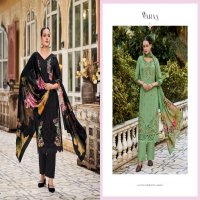 Varaa Fab Gulistaan Wholesale Pure Bemberg Muslin With Work Dress Material