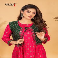 Dee Cee Anusha Wholesale Double Layred Flared Long Screen Kurtis