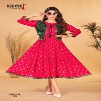 Dee Cee Anusha Wholesale Double Layred Flared Long Screen Kurtis