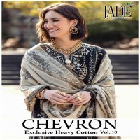 Jade Chevron Exclusive Heavy Cotton Vol-10 Wholesale Lawn Printed Dress Material