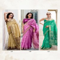 Rajpath Egypt Wholesale Rayon Silk With Ikkat Weaving Sarees