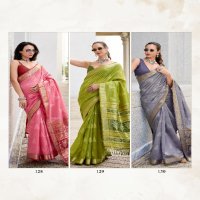 Rajpath Egypt Wholesale Rayon Silk With Ikkat Weaving Sarees