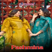 Poonam Creation Pashmina Wholesale Readymade Kurti With Pant And Dupatta