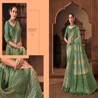 tulip vol 14 by anmol creation 1401-1411 muslin silk exclusive sarees for any occasion