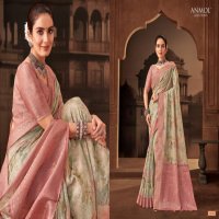 tulip vol 14 by anmol creation 1401-1411 muslin silk exclusive sarees for any occasion