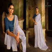 vaani by kala jamun organza with siroski work party wear saree exports