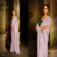 vaani by kala jamun organza with siroski work party wear saree exports