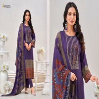 ibiza presents ek nazar viscose muslin dress material with chinon dupatta