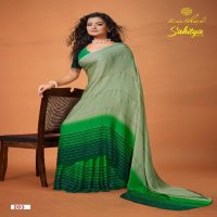 kashvi creation sahitya vol 2 attractive look dull moss saree at affordable prices