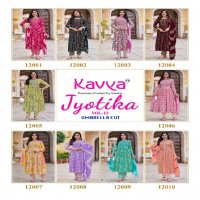 kavya jyotika vol 12 readymade capsule print classic 3pcs dress online