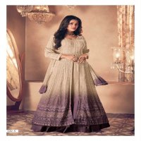 sayuri designer noor gold new shades full stitch designer georgette kurti skirt with dupatta