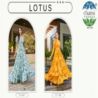 Chansi Lotus Wholesale Fit And Flared Multilayer Gowns