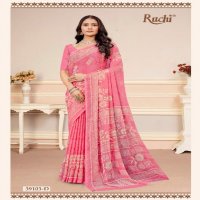 Ruchi Star Chiffon 182 Wholesale Chiffon Fabrics Printed Ethnic Sarees