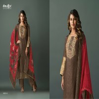 Omtex Asma Wholesale Silk Jacquard With Handwork Salwar Suits