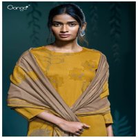 Ganga Kumud S3076 Wholesale Cotton Satin With Swaroski Work Salwar Suits