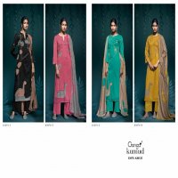 Ganga Kumud S3076 Wholesale Cotton Satin With Swaroski Work Salwar Suits