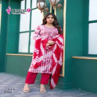 Mystic 9 Rubina Vol-6 Wholesale Straight Cut Kurti With Pant And Dupatta