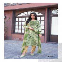 Mystic 9 Rubina Vol-6 Wholesale Straight Cut Kurti With Pant And Dupatta