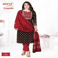 Aarvi Gamthi Vol-7 Wholesale ReadyMade Tops With Pant And Dupatta